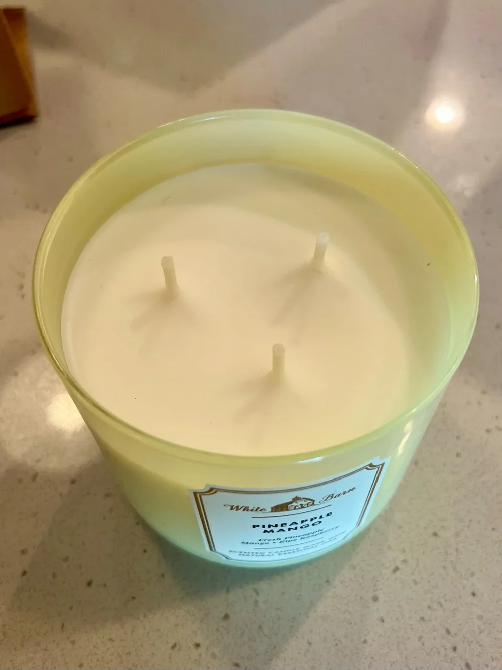 White Barn Pineapple Mango Scented Candle - NWT